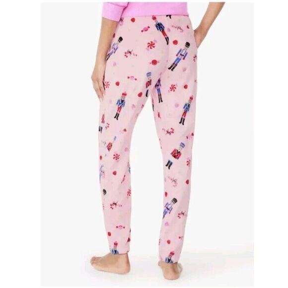 WOMEN'S JOYSPUN PINK NUTCRACKER PLUSH LOUNGE PAJAMA PANTS Plus SIZE 3X 22W 24W - Picture 4 of 7